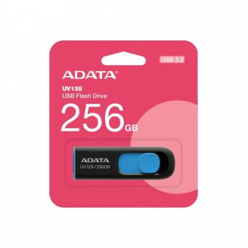 Adata Pendrive UV128 256GB USB3.2 czarno-niebieski