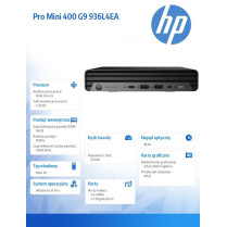HP Inc. Komputer 400Mini G9Ri5-13500T 16GB/512GB/W11P 936L4EA
