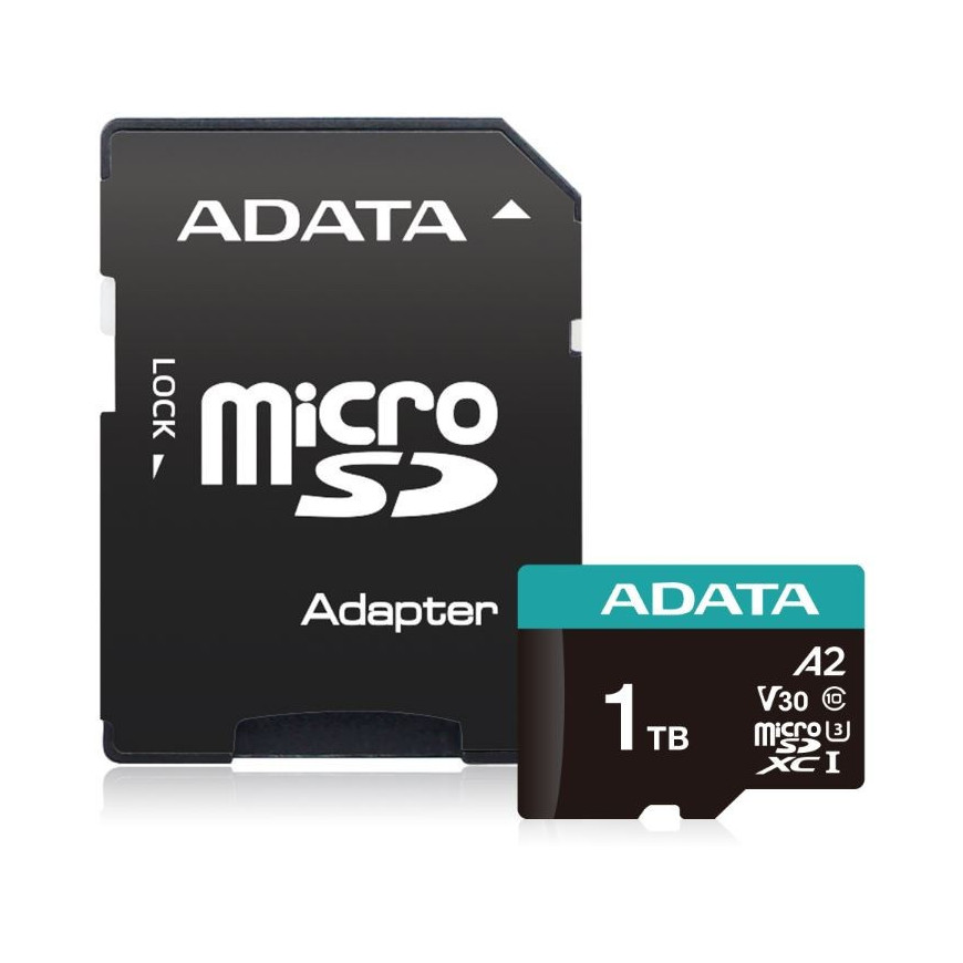 Adata Micro SD PremierPro 1TB UHS1 U3 V30 100/85 MB/s + adapter