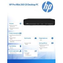 HP Inc. Komputer Pro Mini 260DM G9 i5-1355U 256GB/8GB/W11P 883X4EA