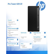 HP Inc. Komputer stacjonarny Pro Tower 400 G9 PCI i5-13500 512GB/16GB/W11P 99N76ET
