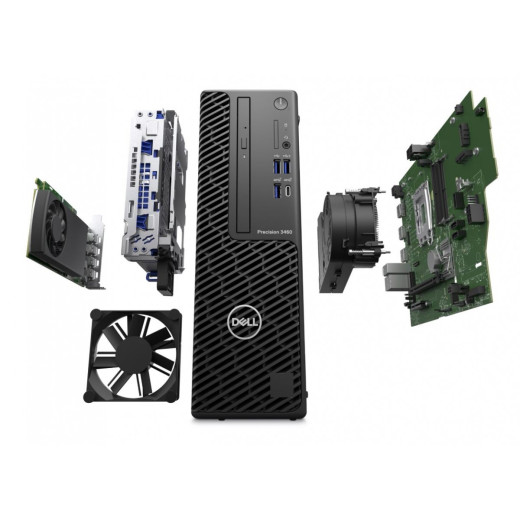 Dell Stacja robocza Precision 3460 SFF Win11Pro i7-14700/16GB/512GB SSD/Nvidia T1000/No Wifi/Kb/Mouse/300W/3YPS