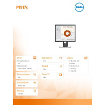 Dell Monitor P1917S 19 cali IPS LED SXGA 1280x1024 /5:4/HDMI(1.4)/DP(1.2)/VGA/2xUSB 2.0/3xUSB 3.0/3Y PPG