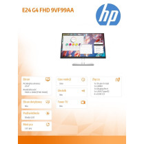 HP Inc. Monitor E24 G4 FHD 9VF99AA