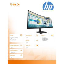 HP Inc. Monitor P34hc G4 WQHD USB-C Curved 21Y56AA