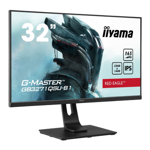 IIYAMA Monitor 31.5 cala GB3271QSU-B1 QHD,1ms,IPS,165Hz,HDMI,DP,400cd,FreeSync