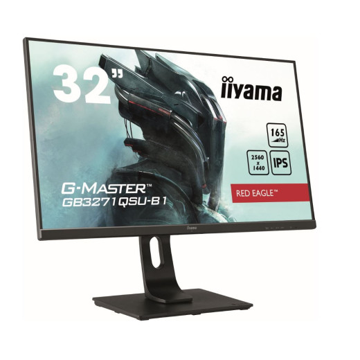 IIYAMA Monitor 31.5 cala GB3271QSU-B1 QHD,1ms,IPS,165Hz,HDMI,DP,400cd,FreeSync