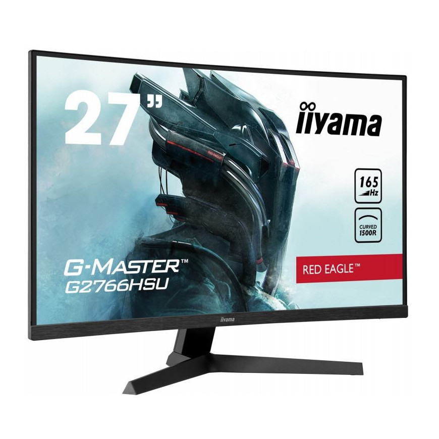 IIYAMA Monitor 27 cali G2766HSU-B1 VA,165HZ,1500R,1MS,DP,HDMIx2,USB,FreeSync