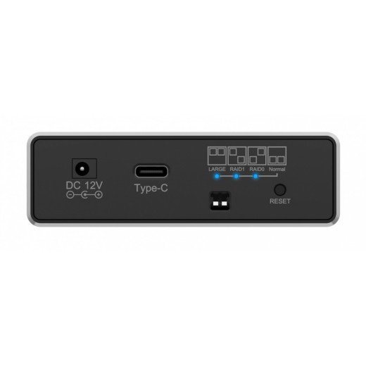 IcyBox Obudowa IB-RD2253-C31 zew. Raid dla 2,5 SATA HDD na USB 3.2 Gen 2, RAID 0,1, SINGLE, LARGE