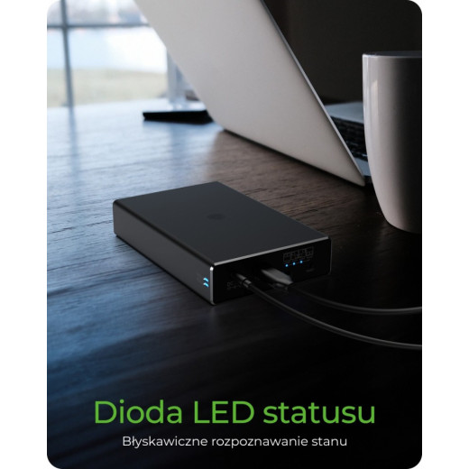 IcyBox Obudowa IB-RD2253-C31 zew. Raid dla 2,5 SATA HDD na USB 3.2 Gen 2, RAID 0,1, SINGLE, LARGE