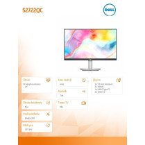 Dell Monitor S2722QC 27 IPS 4K 3840x2160/HDMI/USBC/Głośniki