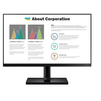 Samsung Monitor 24 cale T450FZ IPS 1920x1080 FHD 16:9 2xHDMI 1xDP 2xUSB 2.0 5ms 75Hz HAS+PIVOT głośniki płaski 3YOn-Site