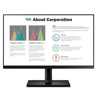 Samsung Monitor 24 cale T450FZ IPS 1920x1080 FHD 16:9 2xHDMI 1xDP 2xUSB 2.0 5ms 75Hz HAS+PIVOT głośniki płaski 3YOn-Site