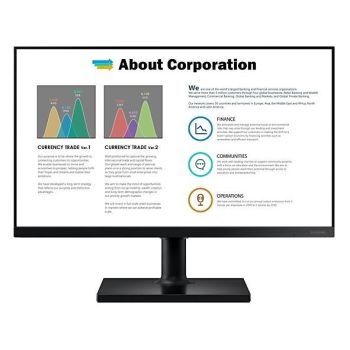 Samsung Monitor 27 cali T450FZ IPS 1920x1080 FHD 16:9 2xHDMI 1xDP 2xUSB 2.0 5ms 75Hz HAS+PIV głośniki płaski 3YOn-Site