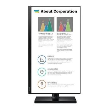 Samsung Monitor 27 cali T450FZ IPS 1920x1080 FHD 16:9 2xHDMI 1xDP 2xUSB 2.0 5ms 75Hz HAS+PIV głośniki płaski 3YOn-Site