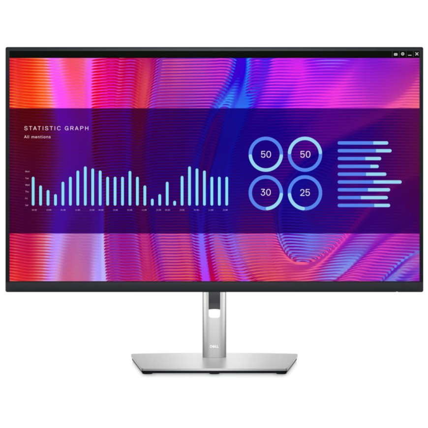 Dell Monitor P3223DE 31,5 cali IPS LED QHD (2560x1440) /16:9/HDMI/DP/USB-C/4xUSB 3.2/RJ45/3Y AES