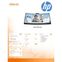 HP Inc. Monitor konferencyjny z zakrzywionym ekranem E34m G4 USB-C WQHD 40Z26AA