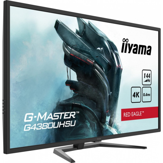 IIYAMA Monitor 43 cale G4380UHSU-B1 4K, VA, 2xHDMI, DP, 0,4ms, 550cd/m2, USB3.0