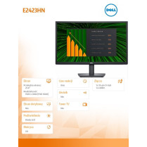 Dell Monitor E2423HN 23,8 cali VA LED Full HD (1920x1080)/16:9/HDMI/VGA/3Y AES