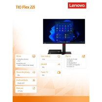 Lenovo Monitor Tiny In One ThinkCentre 22i LCD FLEX - 21.5 12BLMAT6EU