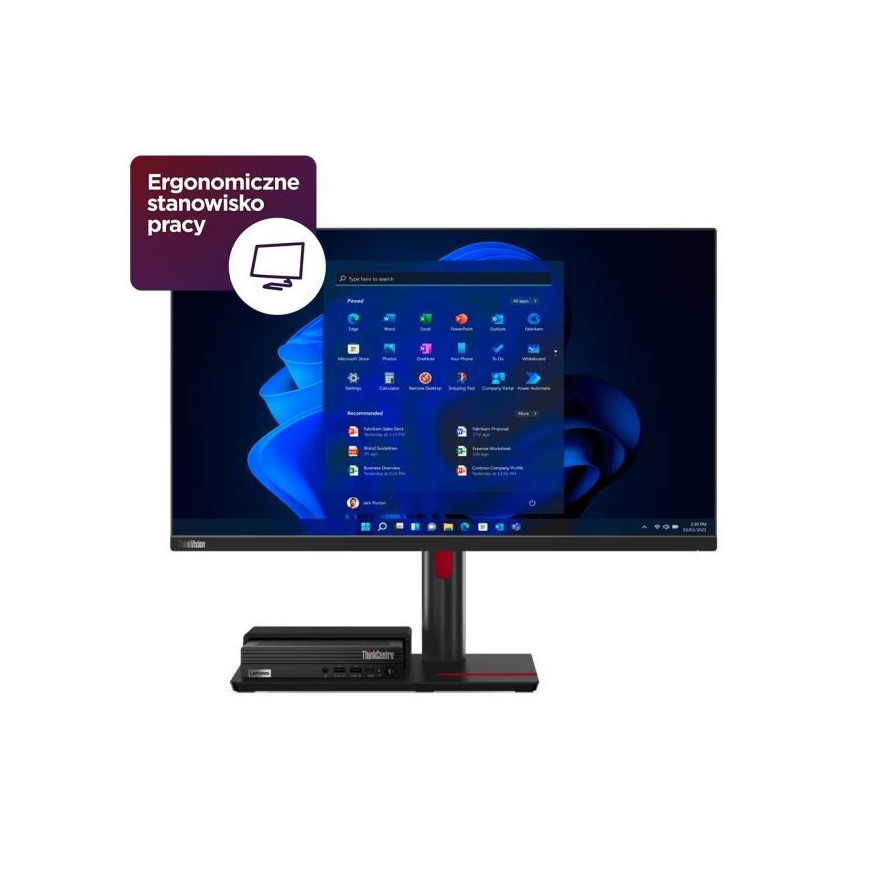 Lenovo Monitor ThinkCentre 27i Flex Tiny in One LCD - 27.0 12BKMAT1EU