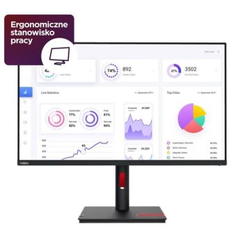 Lenovo Monitor 31,5 cali ThinkVision T32p-30 63D2GAT1EU
