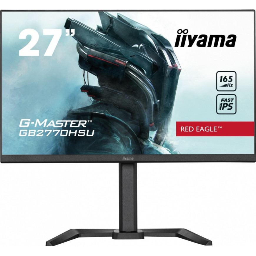 IIYAMA Monitor 27 cali GB2770HSU-B5 0.8ms,IPS,DP,HDMI,165Hz,PIVOT,FreeSync