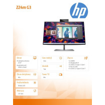 HP Inc. Monitor 23.8 cali Z24m G3 QHD Conferencing 4Q8N9AA