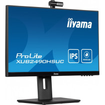 IIYAMA Monitor 23.8 cala XUB2490HSUC-B5 IPS,FHD,CAM,MIC,HDMI,DP,HAS(150mm)