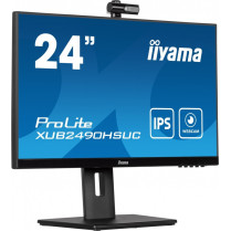 IIYAMA Monitor 23.8 cala XUB2490HSUC-B5 IPS,FHD,CAM,MIC,HDMI,DP,HAS(150mm)