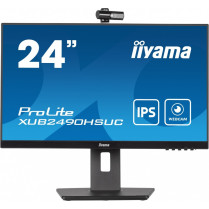 IIYAMA Monitor 23.8 cala XUB2490HSUC-B5 IPS,FHD,CAM,MIC,HDMI,DP,HAS(150mm)