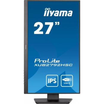 IIYAMA Monitor 27 cali XUB2792HSC-B5 IPS,FHD,USB-C,HDMI,DP,USB3.0,HAS(150mm)