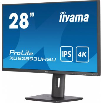 IIYAMA Monitor 28 cali XUB2893UHSU-B5,IPS,4K,HDMI,DP,2x2W,HAS(150mm)