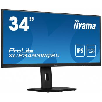 IIYAMA Monitor 34 cale XUB3493WQSU IPS,UWQHD,DP,HDMI,HAS(150mm)
