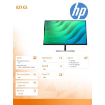 HP Inc. Monitor 27 cali E27 G5 FHD 6N4E2AA