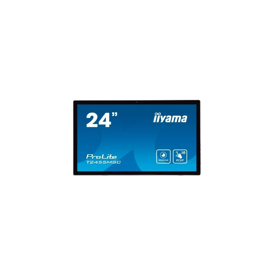 IIYAMA Monitor dotykowy 24 cale T2455MSC-B1 POJ.10PKT.IPS,HDMI,DP,USB3.0,CAM,MIC