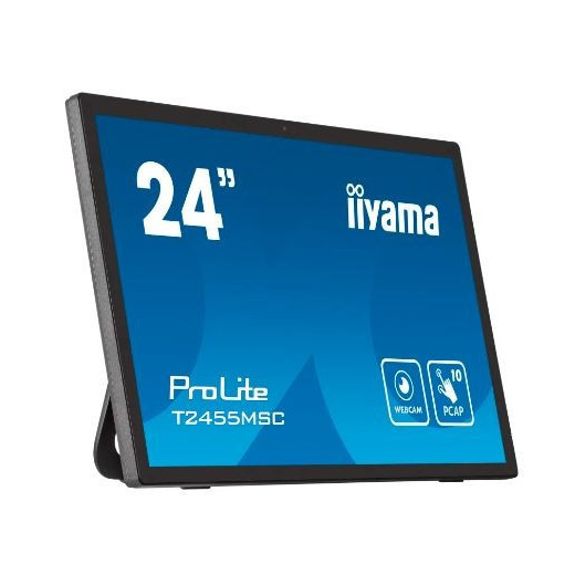 IIYAMA Monitor dotykowy 24 cale T2455MSC-B1 POJ.10PKT.IPS,HDMI,DP,USB3.0,CAM,MIC