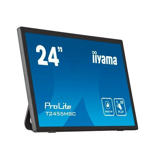 IIYAMA Monitor dotykowy 24 cale T2455MSC-B1 POJ.10PKT.IPS,HDMI,DP,USB3.0,CAM,MIC