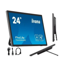 IIYAMA Monitor dotykowy 24 cale T2455MSC-B1 POJ.10PKT.IPS,HDMI,DP,USB3.0,CAM,MIC