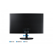 Samsung Monitor 24 cale LS24C360EAUXEN VA 1920x1080 FHD 16:9 1xD-sub 1xHDMI 4 ms (GTG) zakrzywiony 2 lata d2d