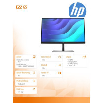 HP Inc. Monitor 21.5 cali E22 G5 FHD 6N4E8AA