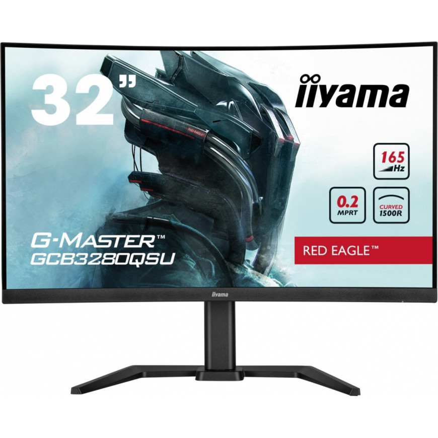 IIYAMA Monitor G-Master 31.5 cala GCB3280QSU-B1 VA,QHD,165Hz,1500R,0.2ms,2xHDMI,2xDP
