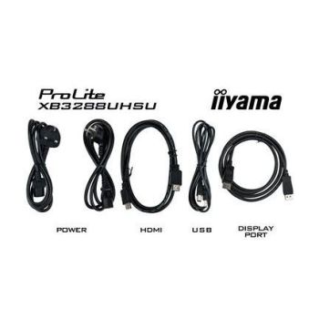 IIYAMA Monitor 31,5 cala XB3288UHSU 4K,VA,HDMI,DP,PIP,F.Sync,HAS/150mm,USB