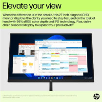 HP Inc. Monitor 27 cali E27u G5 QHD USB-C 6N4D3AA ABB