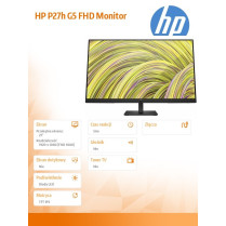 HP Inc. Monitor P27h G5 FHD Height Adjust Monitor 64W41AA