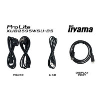 IIYAMA Monitor 25 cali XUB2595WSU-B5 IPS.PIVOT.16:10.USB.DP.HDMI.VGA.2x2W. 300(cd/m2).HAS(150mm)