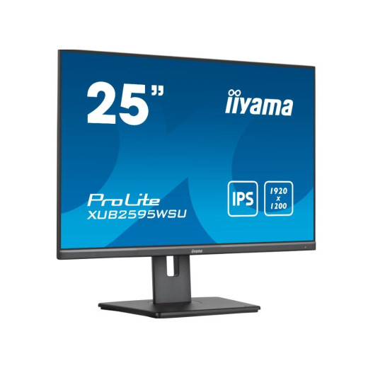 IIYAMA Monitor 25 cali XUB2595WSU-B5 IPS.PIVOT.16:10.USB.DP.HDMI.VGA.2x2W. 300(cd/m2).HAS(150mm)