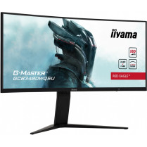 IIYAMA Monitor 34 cale GCB3480WQSU-B1 VA,UWQHD,180HZ,0.4ms,1500R(Curved), 2xHDMI,2xDP,2xUSB