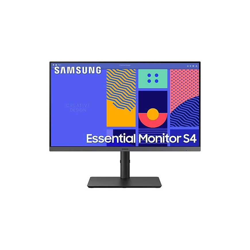 Samsung Monitor 24 cale C430 IPS 1920x1080 FHD 16:9 1xD-sub 1xHDMI 1xDP 4xUSB 3.0 4ms 100Hz HAS+PIV płaski 3YOn-Site