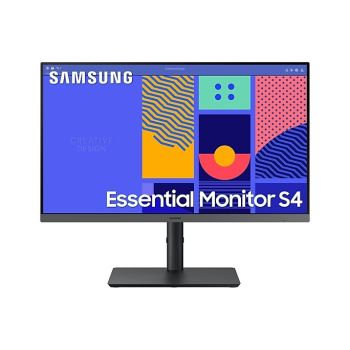 Samsung Monitor 24 cale C430 IPS 1920x1080 FHD 16:9 1xD-sub 1xHDMI 1xDP 4xUSB 3.0 4ms 100Hz HAS+PIV płaski 3YOn-Site